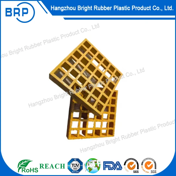 High Strength Glass Fiber Reinforced Plastic (GRP FRP) Grating Custom Cutting Processing Service Available